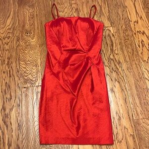 Red formal dress